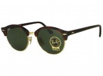 Ray Ban RB4246 Round Clubmaster 990 Red Havana Sunglasses Ray Ban RB4246 Round Clubmaster 990 Red Havana Sunglasses